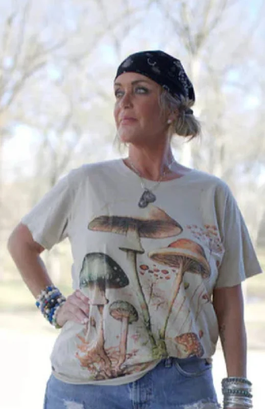 Moon Dance Tee Line- Mushroom Garden European