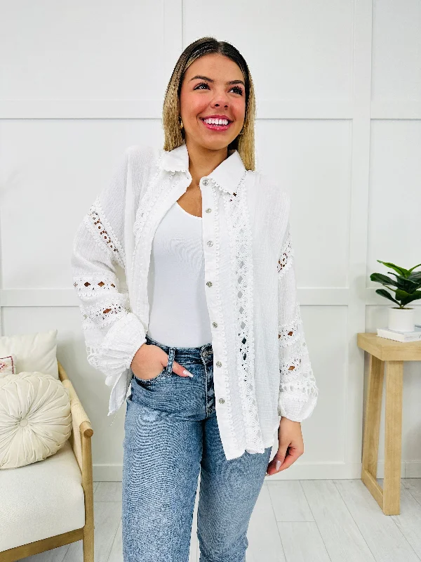 Elegance In Layers Shacket In Off White Confident Women's Power