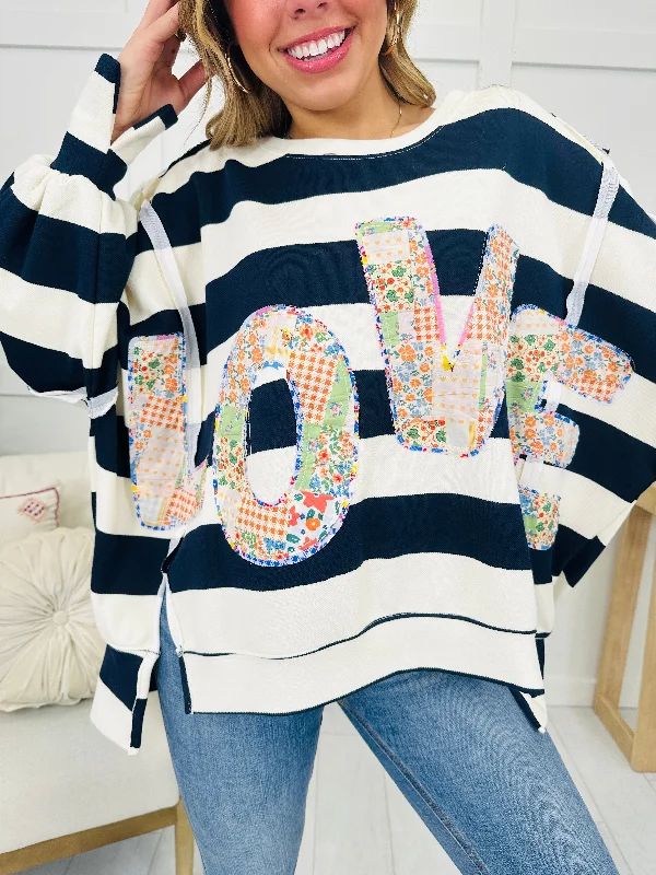 Loving Every Stripe Sweatshirt Stylish Women's Neon