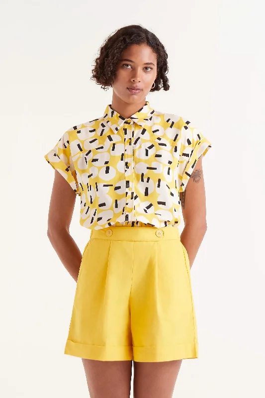 Onigri Geometric Shirt Relaxed Women's 