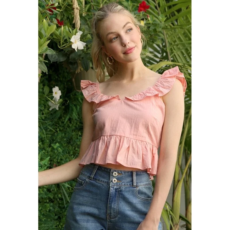 Sl Ruffled Top With Flare Feminine Women's Style  Feminine Women's Style 