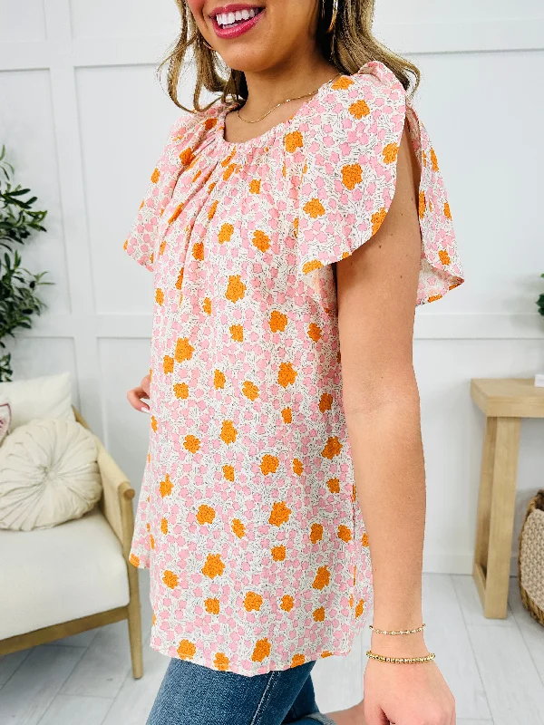 Off The Bloom Top In Pink Country Country