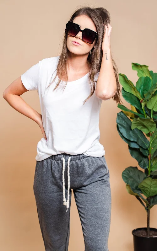 Scoop Neck District T-Shirt** Classic Women's Pin - striped