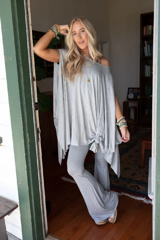Wren Tunic and Cher Flare Set - Heather Gray Modern Women's Tech Modern Women's Tech