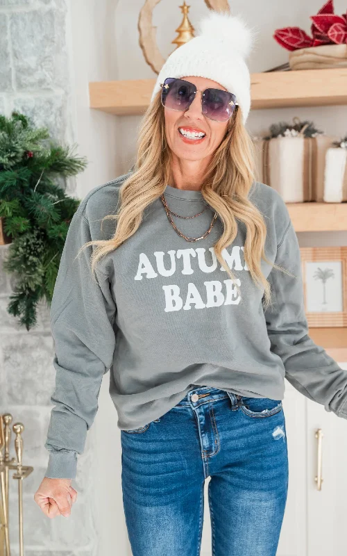 Autumn Babe Pigment Dyed Graphic Sweatshirt** - Final Sale Rugged Women's Outdoor Rugged Women's Outdoor Autumn Babe Pigment Dyed Graphic Sweatshirt** - Final Sale Rugged Women's Outdoor Rugged Women's Outdoor