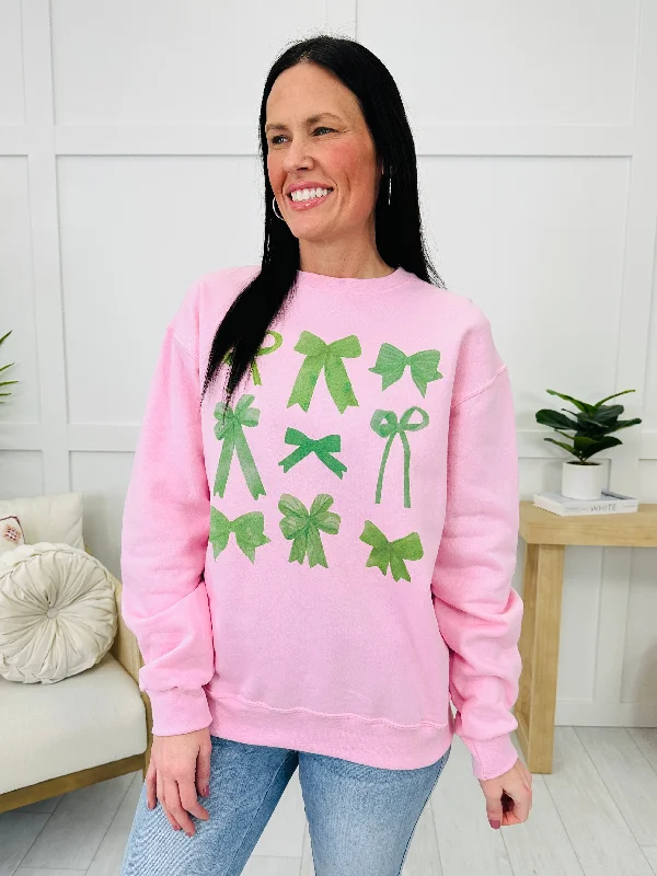 Tied Up In Luck Graphic Sweatshirt Stylish Women's Tropical 